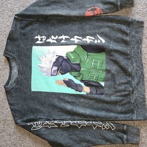 Naruto Shippuden Kakashi Hatake Grey wash sweatshirt